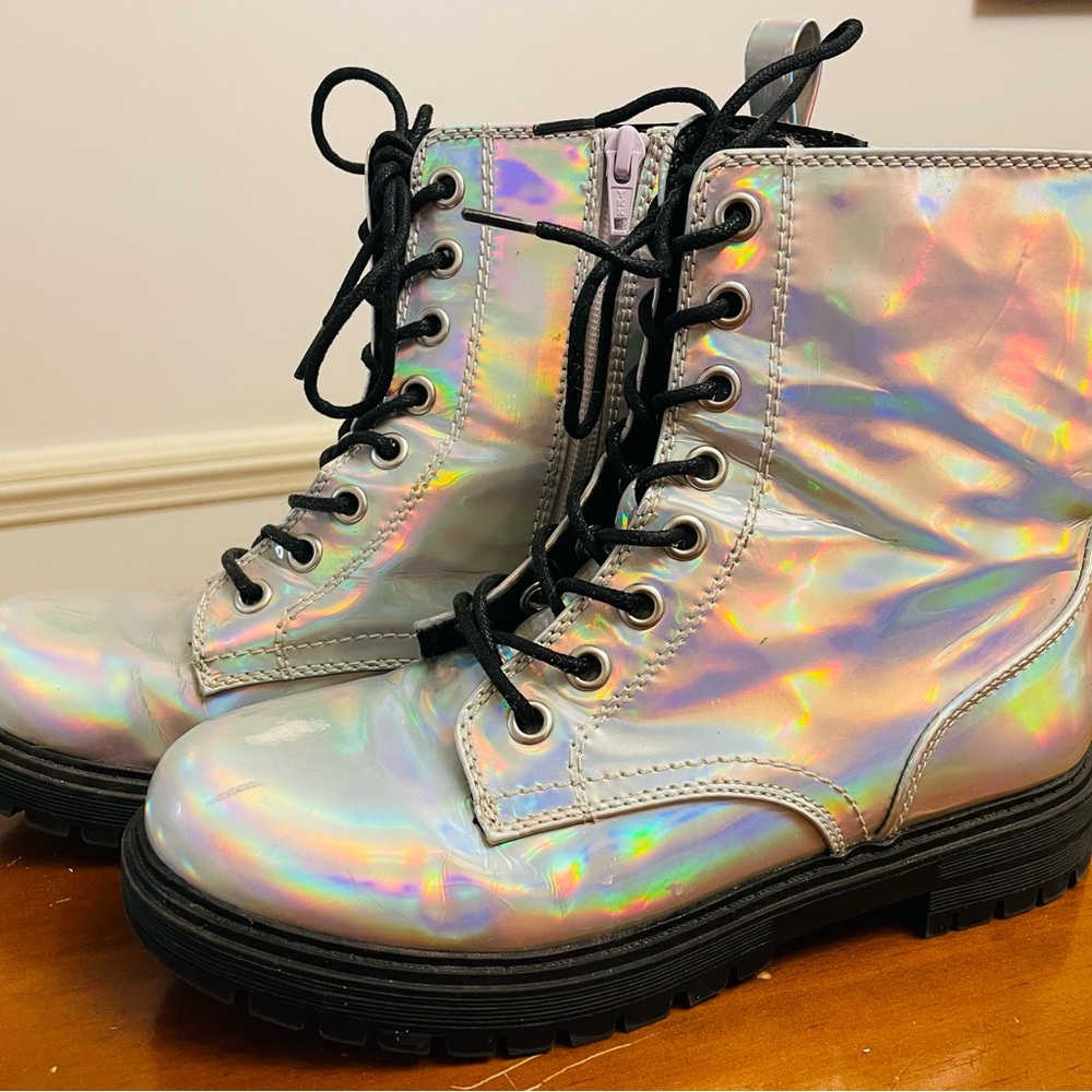 SO Reindeer Iridescent Combat Boots